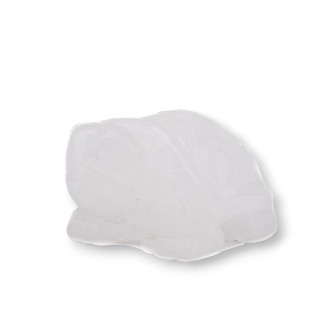 Adorno de estatua de piedras preciosas, tortuga de cristal de roca de 2 pulgadas y 5cm