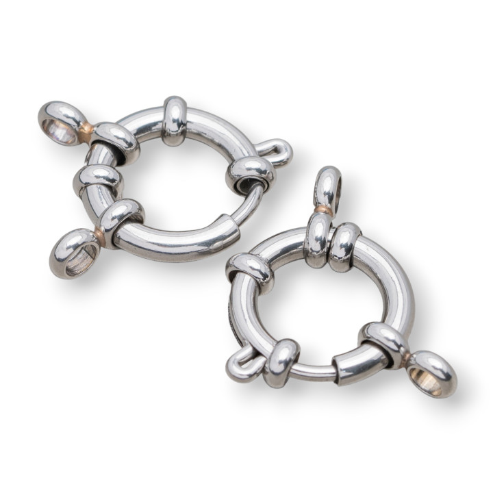 Chiusure Anello A Molla Di Acciaio 16mm 13pz Acciaio