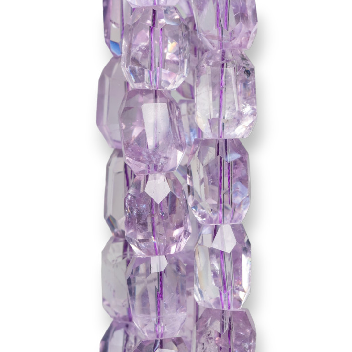 Clear Amethyst Faceted Stone 12-18mm Transparent
