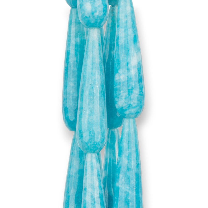 Angelita Briolette Facetada Gotas 10x40mm