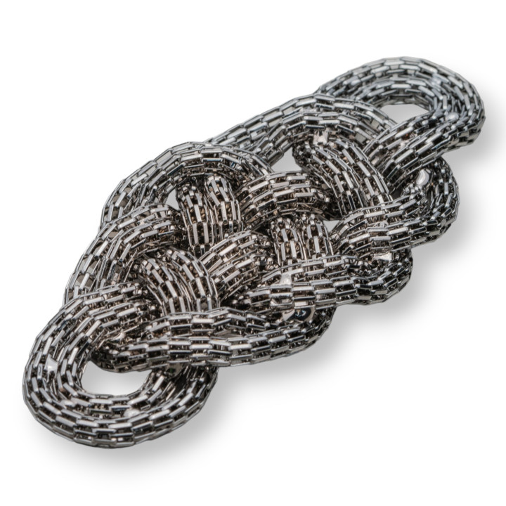 Central Laiton Avec Maille Tressée 50x95mm Bruni