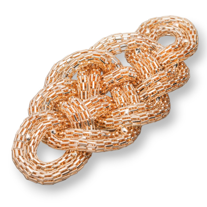 Zentrales Messing mit geflochtenem Netz 50 x 95 mm, goldenes Licht