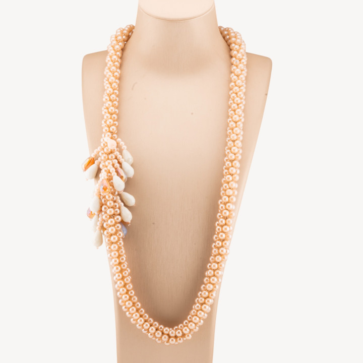 Cluster Crystal Necklace 70cm MOD2