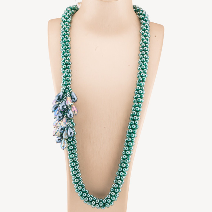 Cluster Crystal Necklace 70cm MOD3