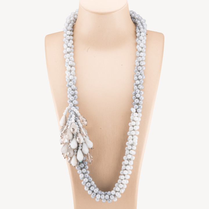 Collier Cristal Grappe 70cm MOD6