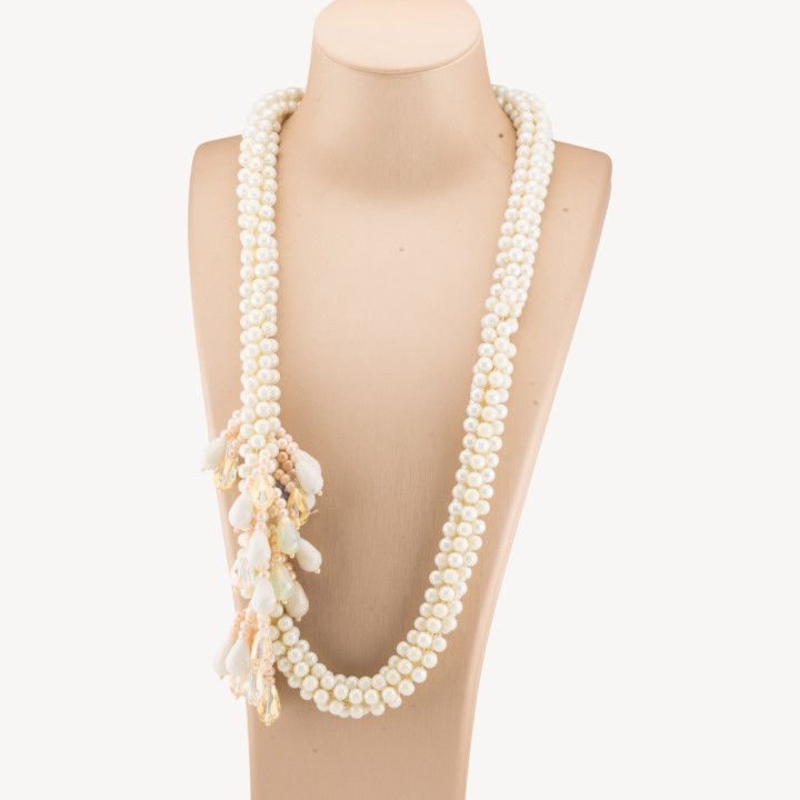 Collier Cristal Grappe 70cm MOD7