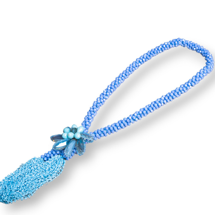 Collana Di Cristalli Cz A Grappoli Con Centrale - Lunghezza Interna 70cm MOD2