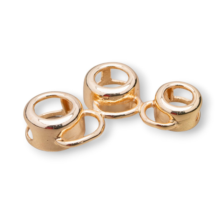 3 Bezel Brass Connector Component 10pcs Gold