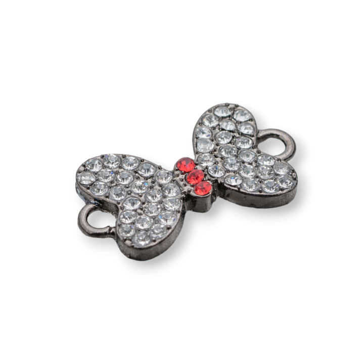 Componente Connettore Di Ottone Con Strass 13x25 20pz Brunito MOD5