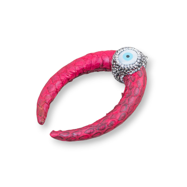 Faux Leather Intermediate Component With Marcasite Rhinestones And Semi-precious Stones Cabochon 50x70mm 1pc Red