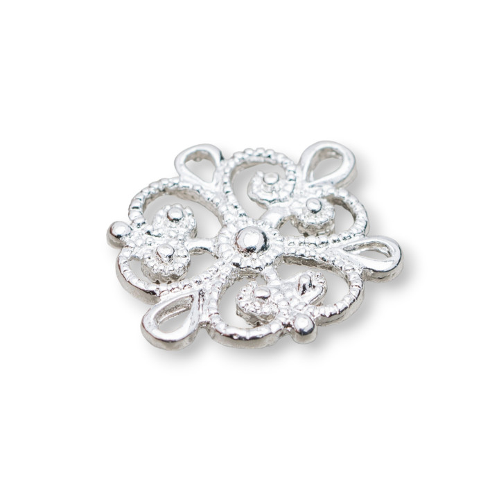 Espaciador Latón Conector 15x18mm80pcs Plata