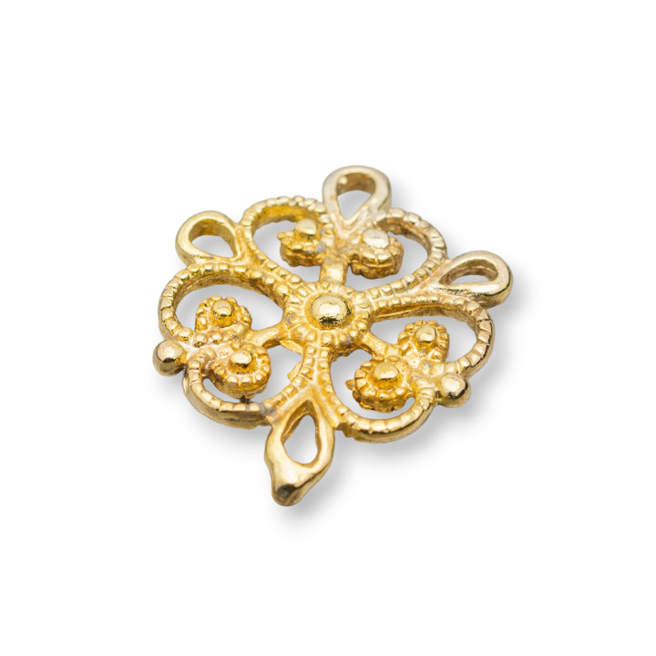 Espaciador Conector Latón 15x18mm80pcs Dorado