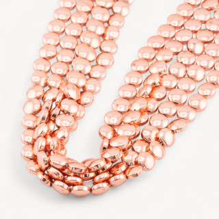 Ematite Oro Rosa Tondo Piatto Liscio Coin  8,5mm