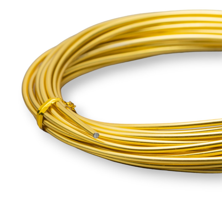 Filo Di Alluminio Modellabile DiaMetro 2,0mm 160gr Dorato