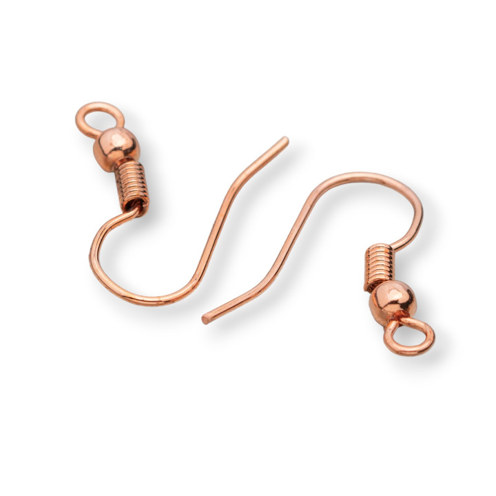 Messinghaken mit Kugel 60gr 150 Paar Roségold