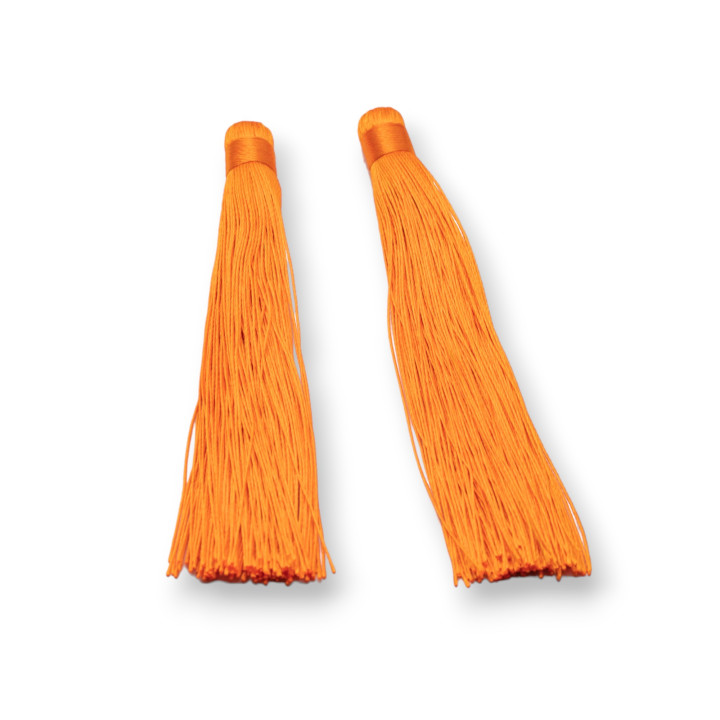 Borlas De Tela 10x120mm 20uds Naranja