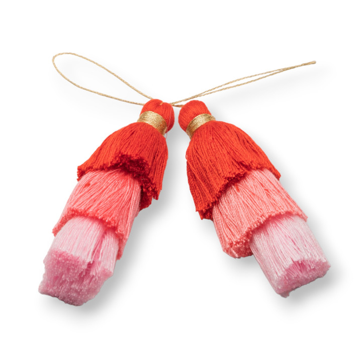 Fabric Tassels 75mm 4pcs MOD4