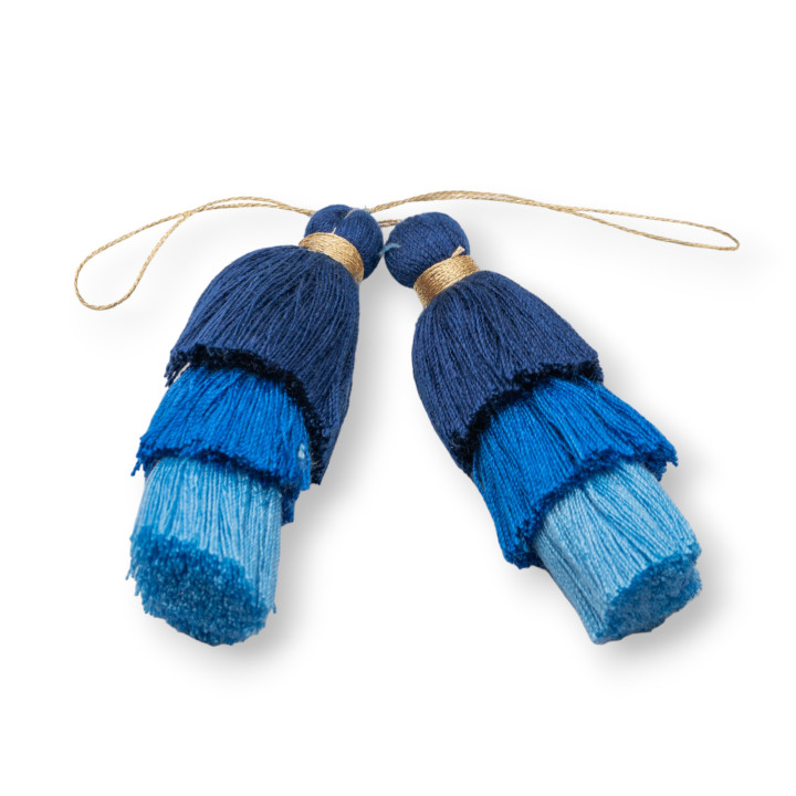 Fabric Tassels 75mm 4pcs MOD8