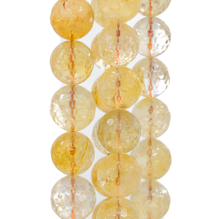 Quartz Citrine Naturel Facette 14mm