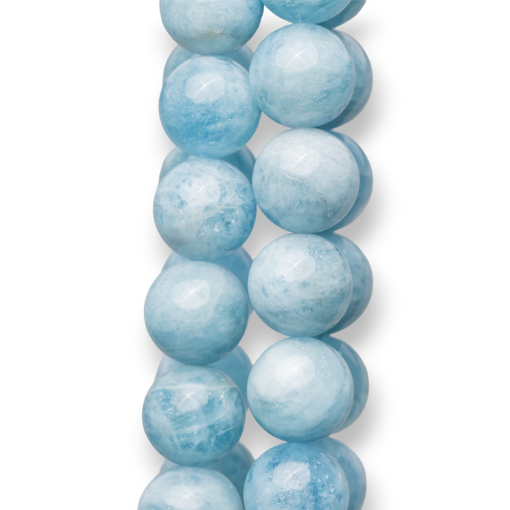 Lait Aigue-Marine Lisse Rond (MSS) 20mm