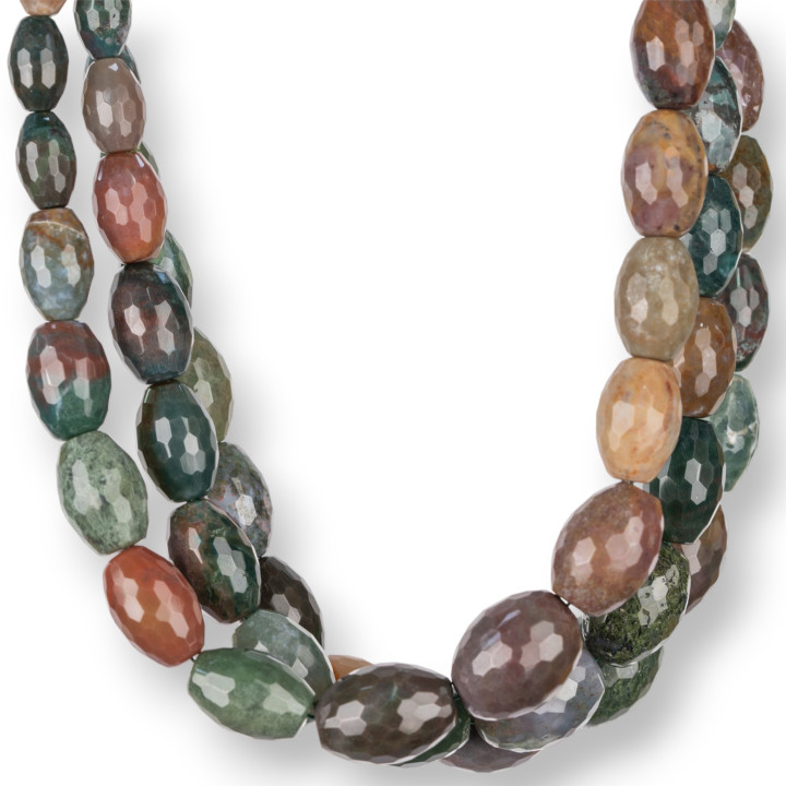 Agate Indienne Gradation Facette 8-18mm (48cm)