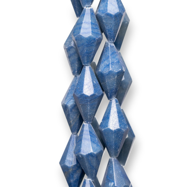 Toupie Aventurine Bleue 16 Faces 16x30mm