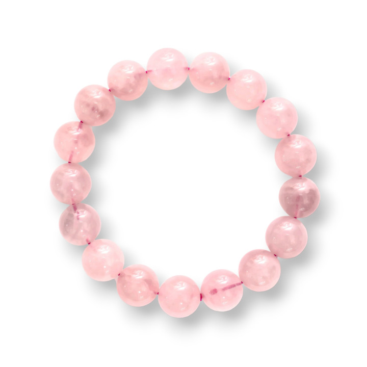 Round Morganite Bracelet 12mm