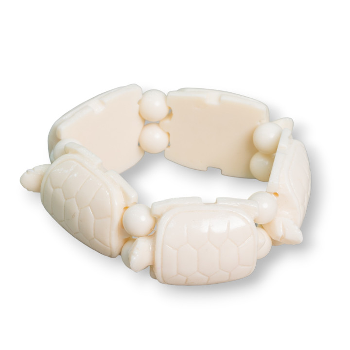 Brazalete Tortuga Grande Gema 30x42mm Resina