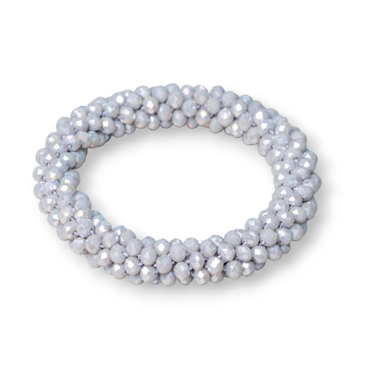 Bracelet Élastique De Cristaux Entrelacés 10mm Avec Cristaux De 4.5mm 1pc MOD12