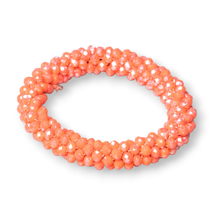 Bracelet Élastique De Cristaux Entrelacés 10mm Avec Cristaux De 4.5mm 1pc MOD27