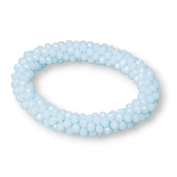 Bracelet Élastique De Cristaux Entrelacés 10mm Avec Cristaux De 4.5mm 1pc MOD37