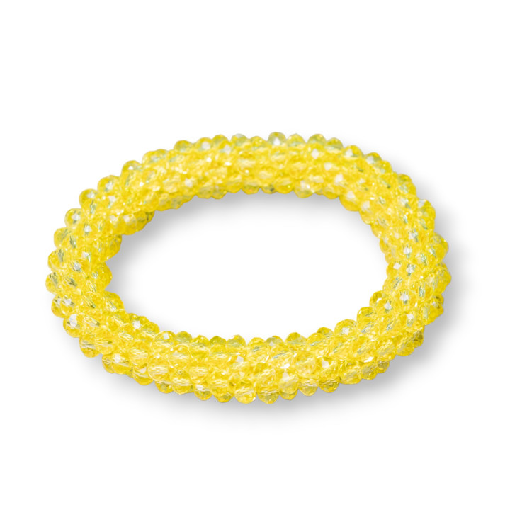 Bracelet Élastique De Cristaux Entrelacés 10mm Avec Cristaux De 4.5mm 1pc MOD48