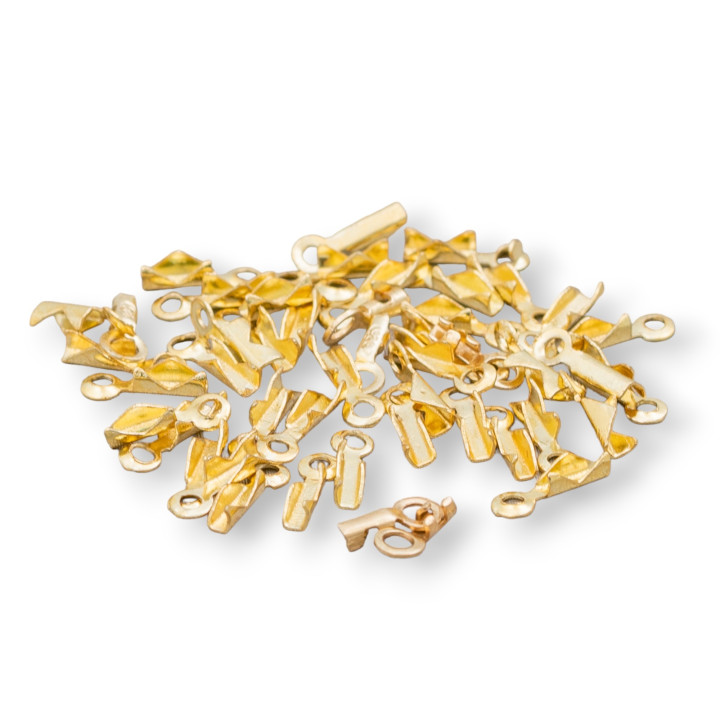 Cosses de Câble Blanc Bronze 2x7,5mm 20gr Doré