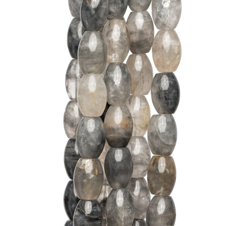 Cuarzo Gris Arroz Liso 08x12mm