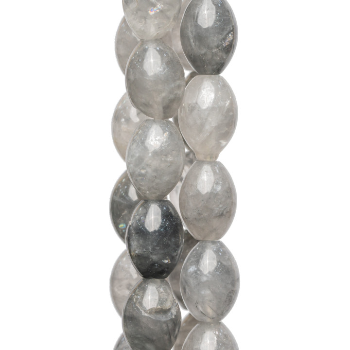 Cuarzo Gris Arroz Liso 13x18mm