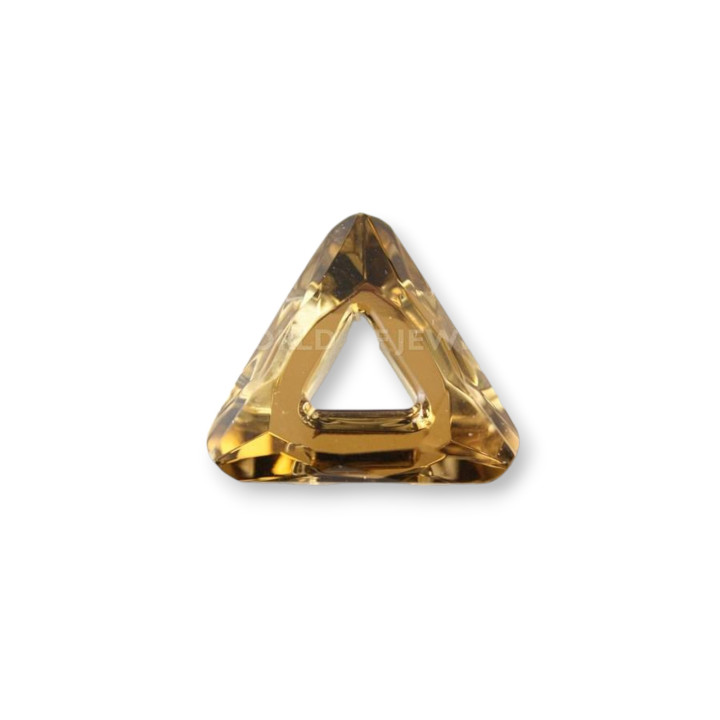 Triangle Crystal Component 27mm 12τμχ - Μπρονζέ