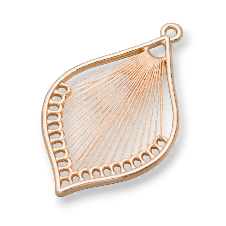 Componente Intramezzo Intrecciato 25x40 10 Paia Marrone Chiaro Dorato