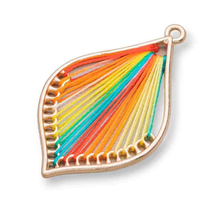 Componente Trenzado Intramezzo 25x40 10 Pares Multicolor Dorado