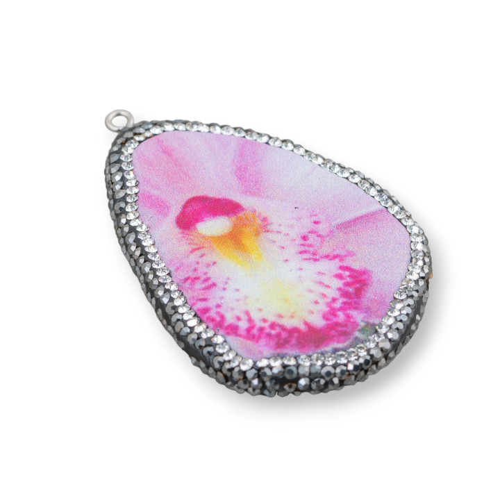 Componente Di Agata Piastra Con Strass Marcasite Misura Variabile 38-65mm 1pz MOD2