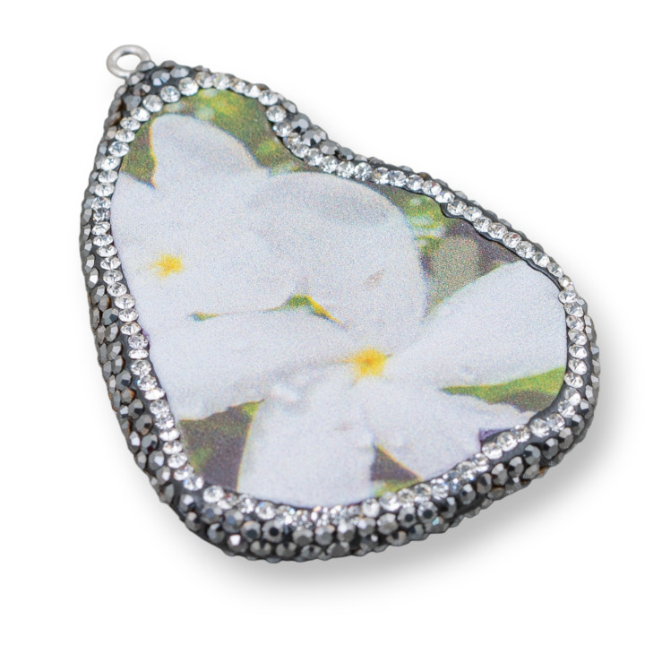 Componente Di Agata Piastra Con Strass Marcasite Misura Variabile 38-65mm 1pz MOD4