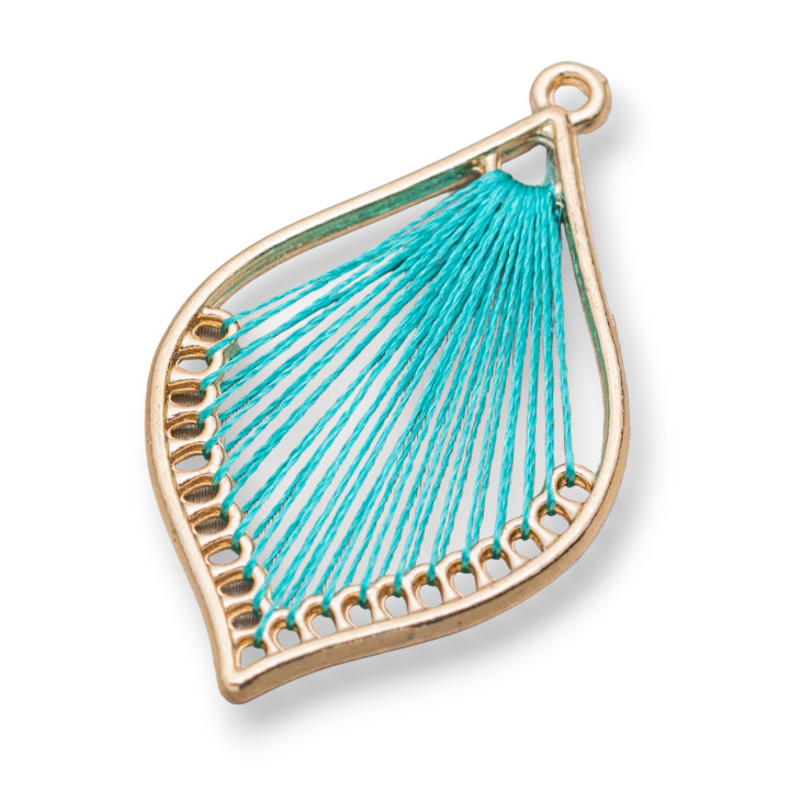 Intramezzo Braided Component 25x40 10 Paar Golden Teal