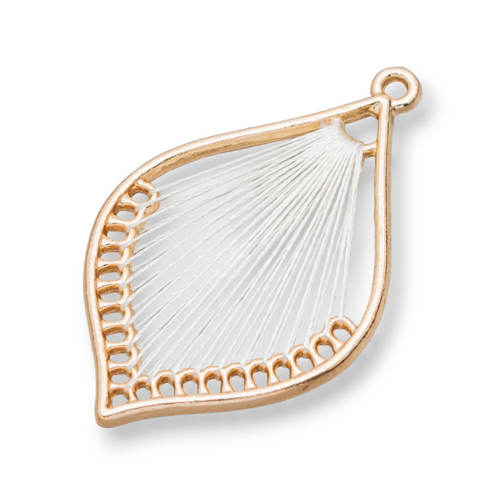 Intramezzo Tressé Composant 25x40 10 Paires Crème Doré