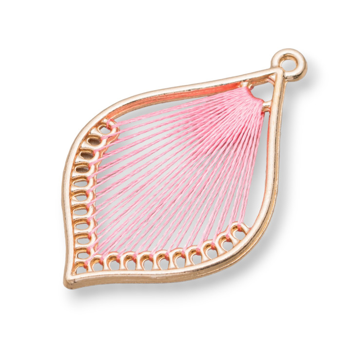 Intramezzo Tressé Composant 25x40 10 Paires Doré Rose