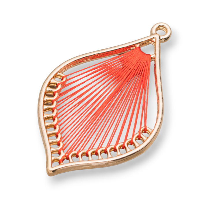 Intramezzo Braided Component 25x40 10 Paare Rot Magenta Golden