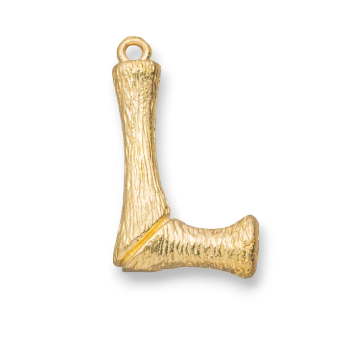 Alphabet Lettres Bronze Pendentif Composant 15pcs 15-24mm L