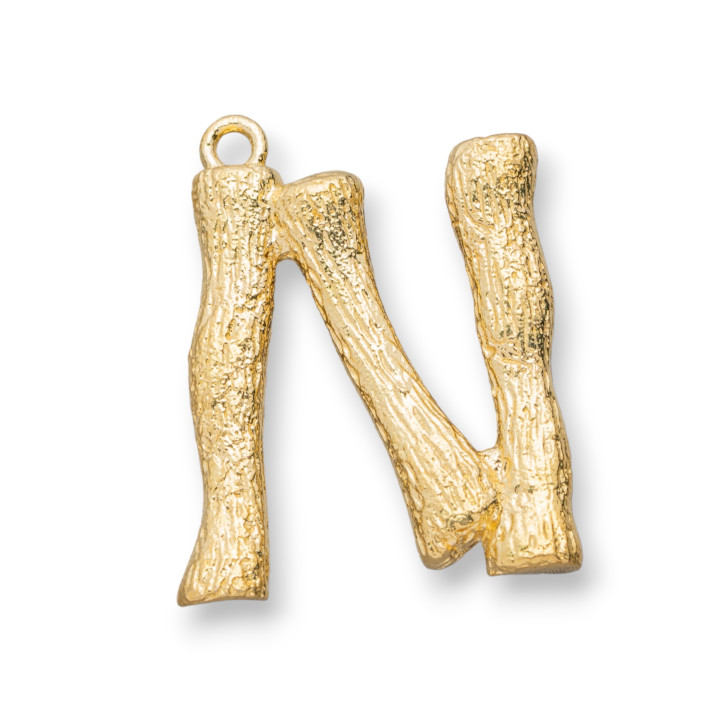 Composant Pendentif Bronze Alphabet Lettres 15pcs 15-24mm N