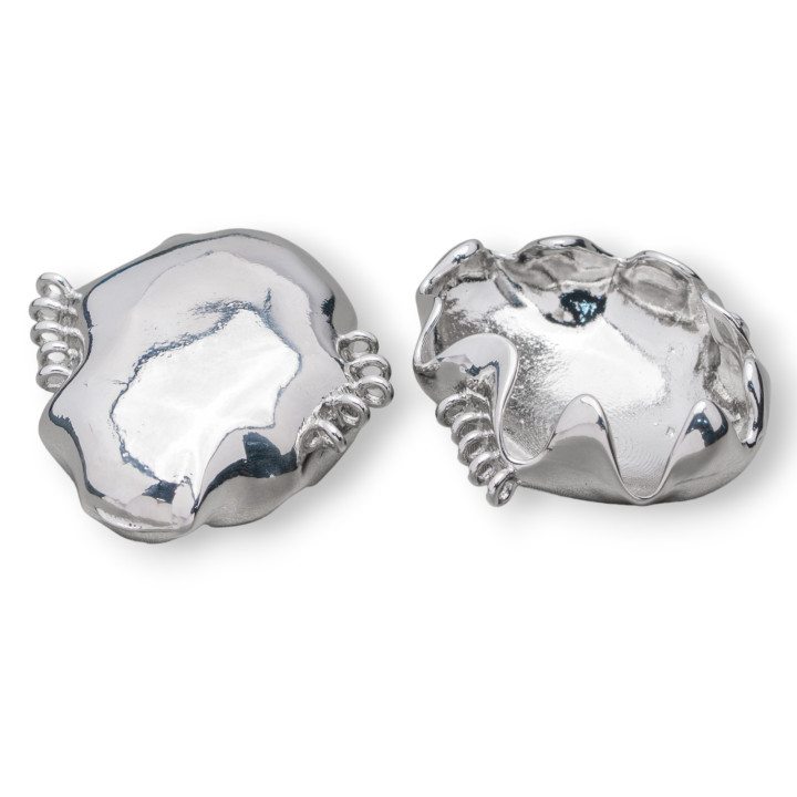 Komponenten Steckverbinder Glatte Bronze Mehrdraht 4Stk. Rhodium