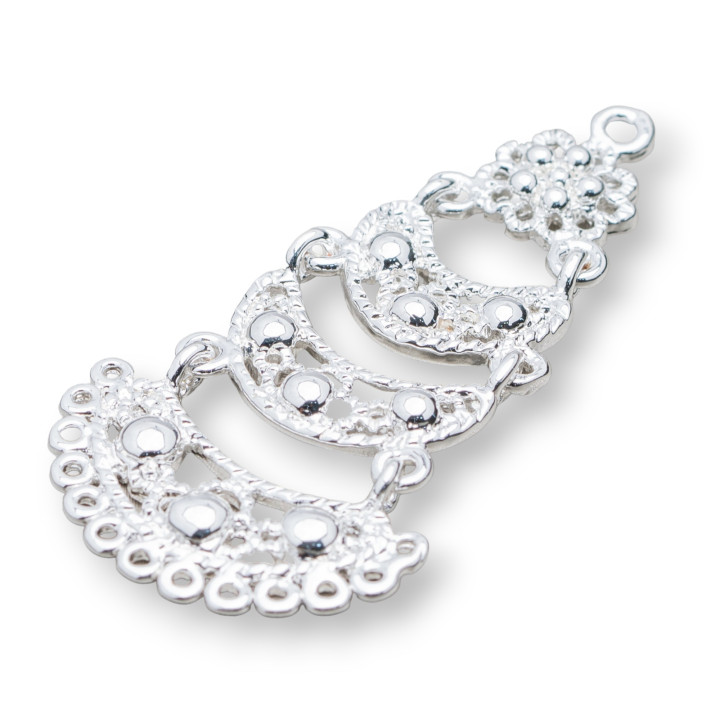 Bronze Component Connector 24x45mm 10pcs Silver