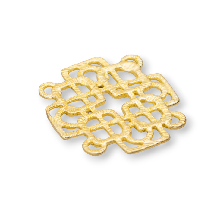 Connecteur de composants en bronze brut fantaisie 26mm 18pcs