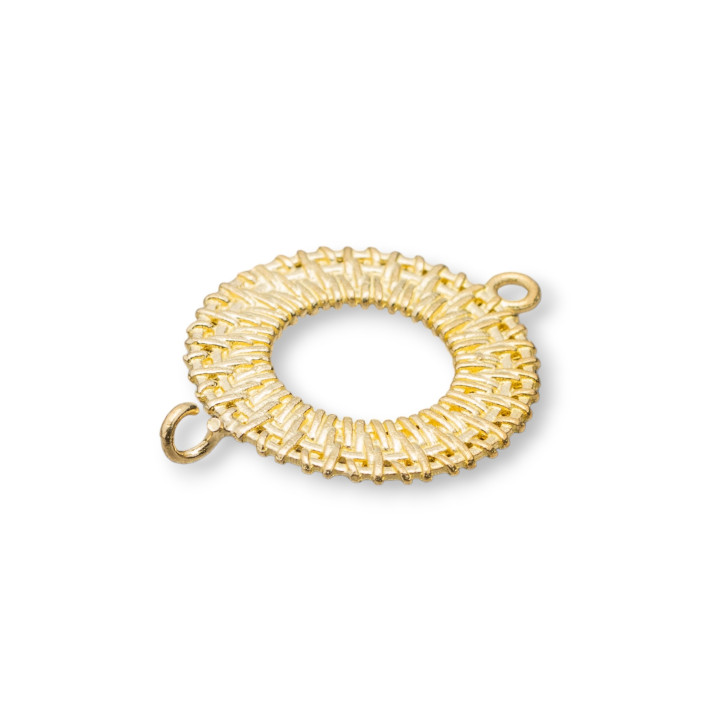 Bandeau connecteur fantaisie bronze brut 20mm 20pcs